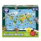 Orchard Toys - Világ állatai puzzle és poszter150 db-os