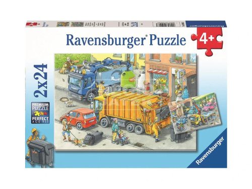 Puzzle 2x24 db - Szemétgyűjtés