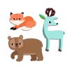 Djeco - Matricák - Erdei állatok - Forest animals