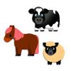 Djeco - Matricák - Háztáji állatok - Farm animals