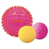 LUDI - 3 darabos szenzoros labdakészlet - pink