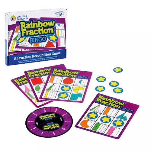 Learning Resources - Törtek gyakorlása - Bingo Rainbow