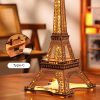 Romantikus éjszakai világító Eiffel torony 3D modell- 164db-os