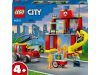 Lego City Fire 60375 - Tűzoltóállomás És Tűzoltóautó