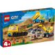 Lego City Great Vehicles 60391 - Építőipari Teherautók És Bontógolyós Daru