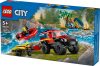 Lego City Fire 60412 - 4X4 Tűzoltóautó Mentőcsónakkal